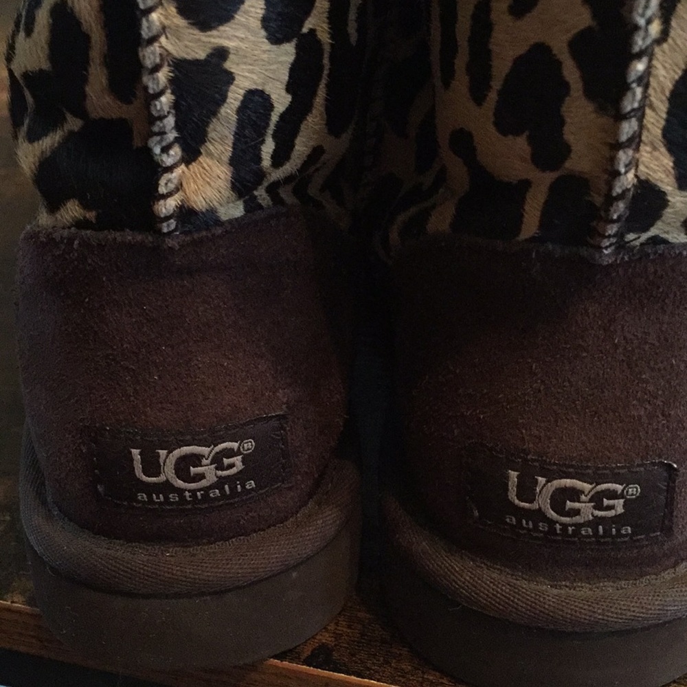 Ugg Animal print ladies size 7 boots